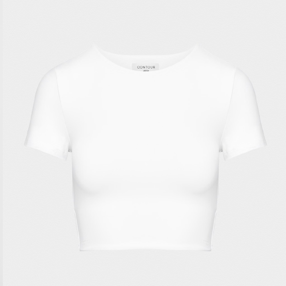 Aritzia Contour Crew Cropped T-shirt - Picture 1 of 6